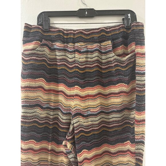 Free People Womens Striped Jogger casual Pants pockets Size large Multicolor - Picture 3 of 8